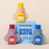 Honeysticks Color Mixing Bubble Bath 3-pack — natural, SLS-free formula in eco-friendly bee-shaped bottles