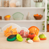 Close-up of Hugger Bags and Food Huggers from the Food Huggers reusable kitchen bundle