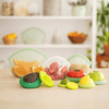 Food Huggers and Avocado Huggers in multiple sizes laid out together as part of the Eco Essentials Bundle