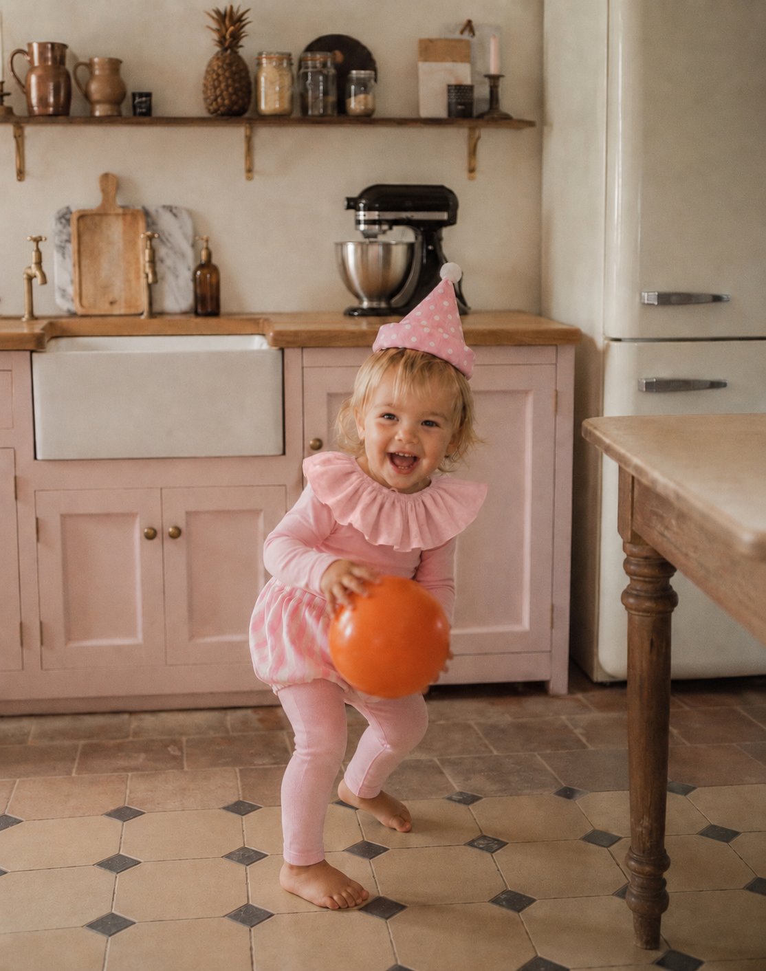 Pink Bloomer - Handmade Linen Bloomer for Kids
