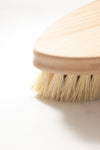 CASA AGAVE® Duo Tone Brush showing mixed agave and palmyra fiber bristles plastic-free kitchen cleaning