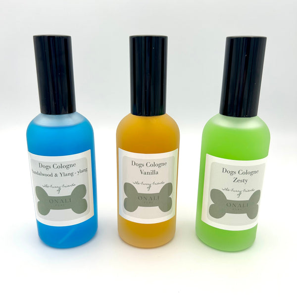 CHESTER's Vanilla Bliss: Natural dog cologne for sweet-smelling pups! Safe, hypoallergenic, long-lasting. Playful confidence in a bottle. Order now & smell the bliss!