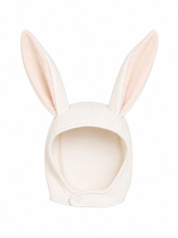 Bunny Bonnet lop-eared cotton hat with snap closure by Band of the Wild