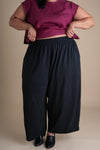 Sustainable Linen Weekend Pants in Graphite - Comfortable Wide Leg, Gender Neutral, Made in USA