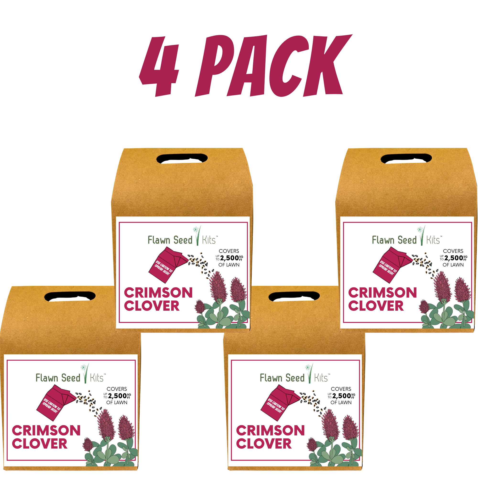 Crimson Clover Eco-Friendly Seeding Kit