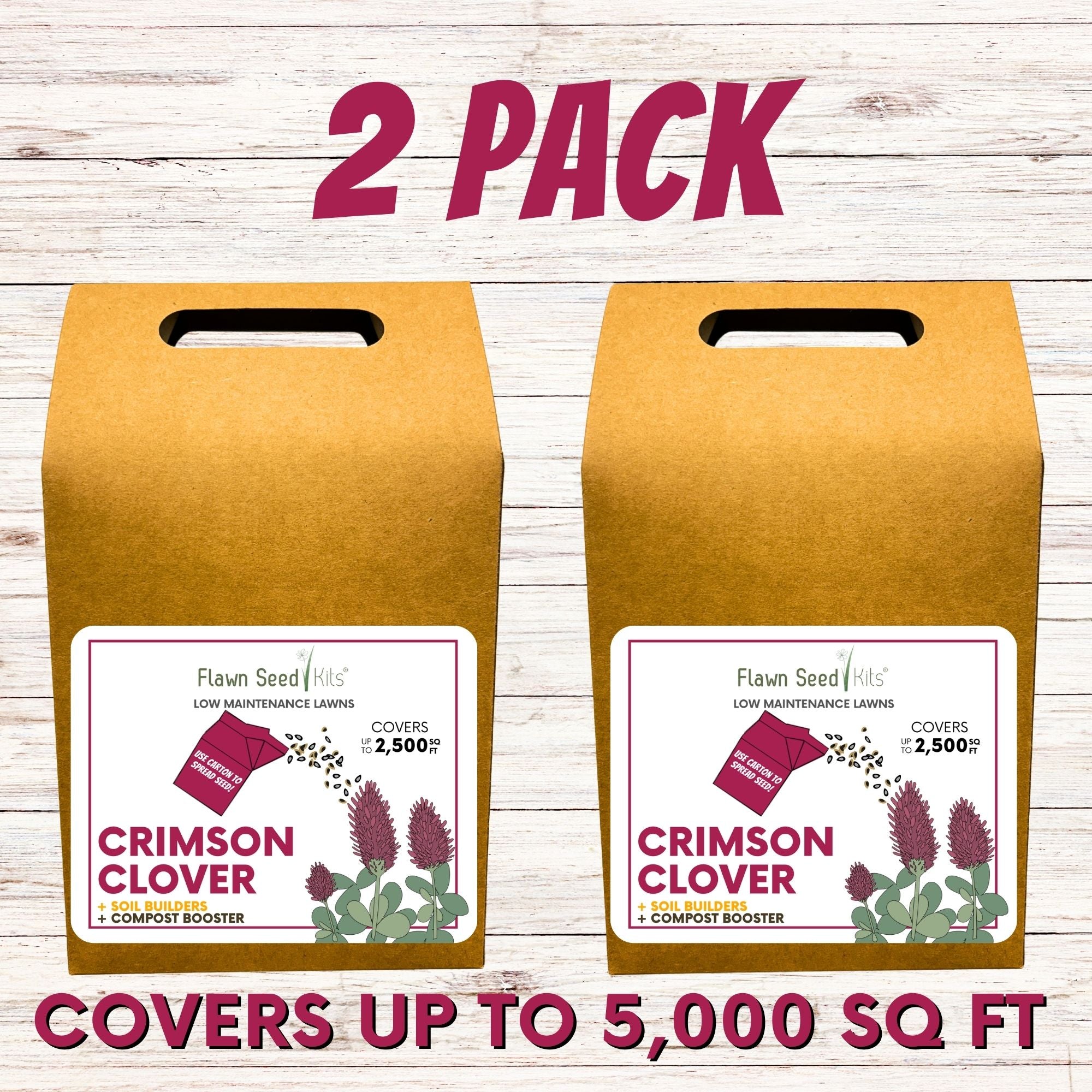 Crimson Clover Eco-Friendly Seeding Kit