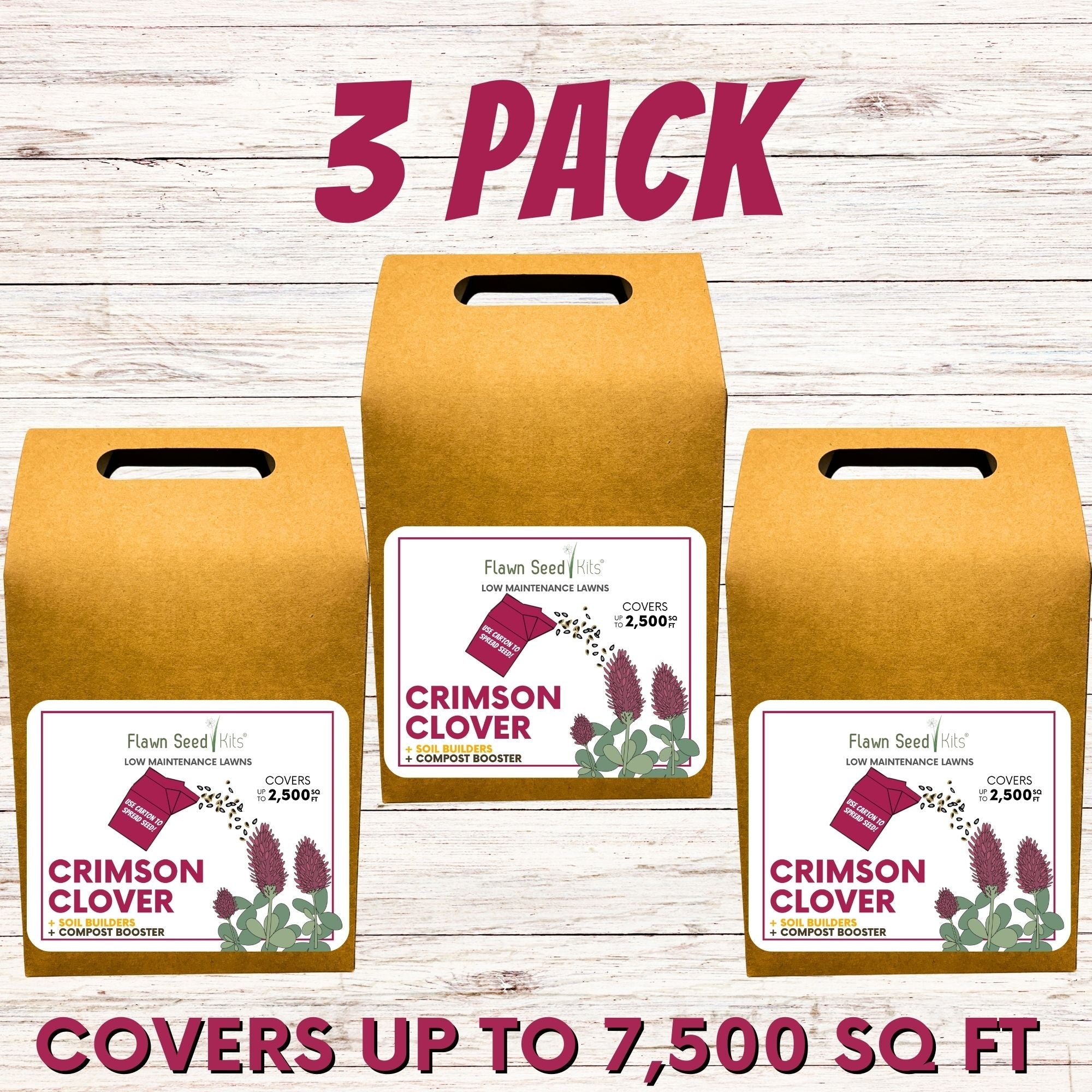 Crimson Clover Eco-Friendly Seeding Kit