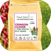 Crimson Clover + Mow Less Grass Seed – Eco-Friendly Lawn Mix for Pollinators & Low Maintenance