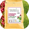 Crimson Clover + Mow Less Grass Seed – Eco-Friendly Lawn Mix for Pollinators & Low Maintenance
