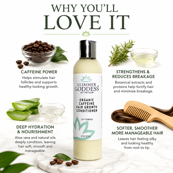 Organic Caffeine Hair Growth Mask – Deep Conditioning Treatment for Thicker Hair