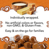 Chart highlighting the benefits of Lovely Candy Co. Original Caramels including Non-GMO and gluten-free