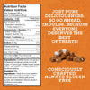 Nutrition facts panel for Lovely Candy Co. Original Caramels