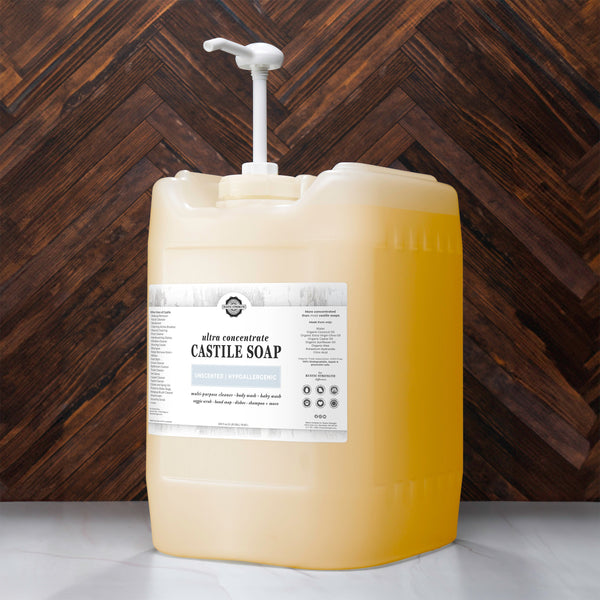 Ultra Concentrate Organic Castile Soap - Unscented & Multi-Purpose