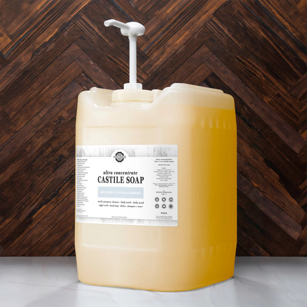Organic Castile Soap Ultra Concentrate – Unscented & Multi-Purpose