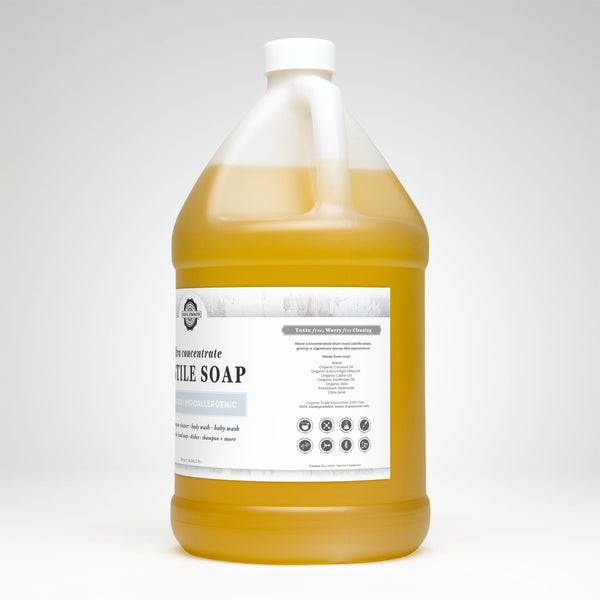 Ultra Concentrate Organic Castile Soap - Unscented & Multi-Purpose