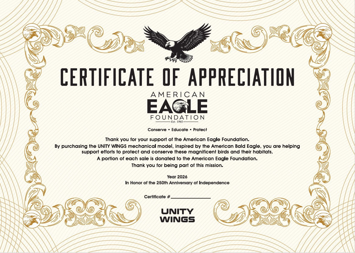 Unity Wings Golden Armor Mechanical Eagle Model Kit