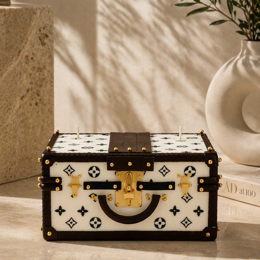 Close-up of the Onali Pure Small White Trunk showing quality construction and clean design detail