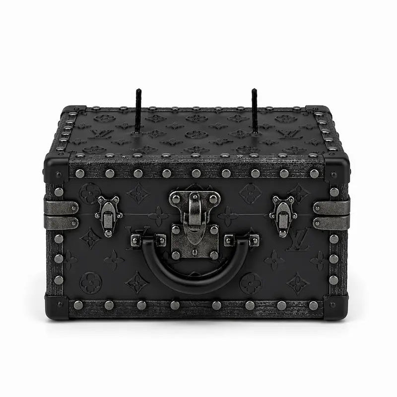 Onali Pure Signature Small Black Trunk – compact decorative storage box with elegant black finish