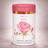 M21 Luxury Tea Rose Tea packaging with a pink rose illustration on a light gray background