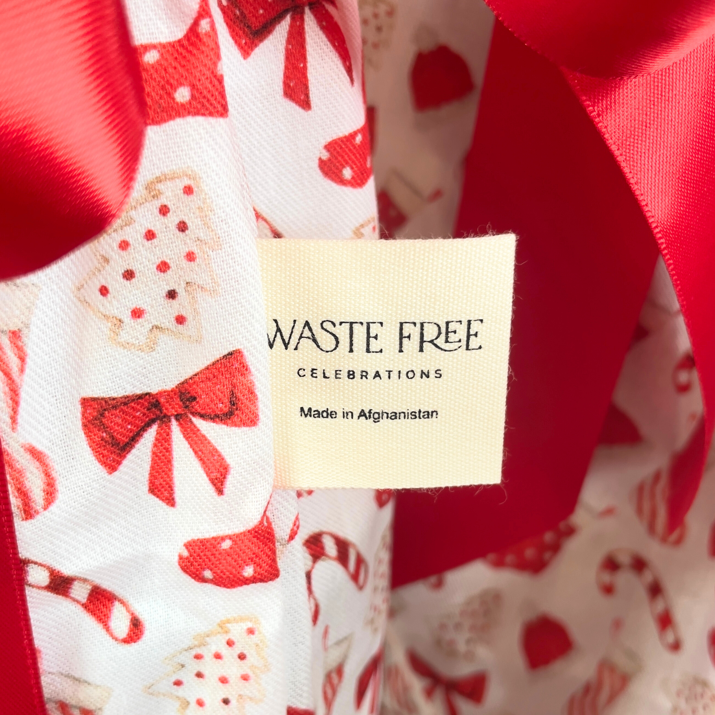 Reusable Christmas Gift Bags (Set of 10 or 5) - Effortless, Zero-Waste Wrapping