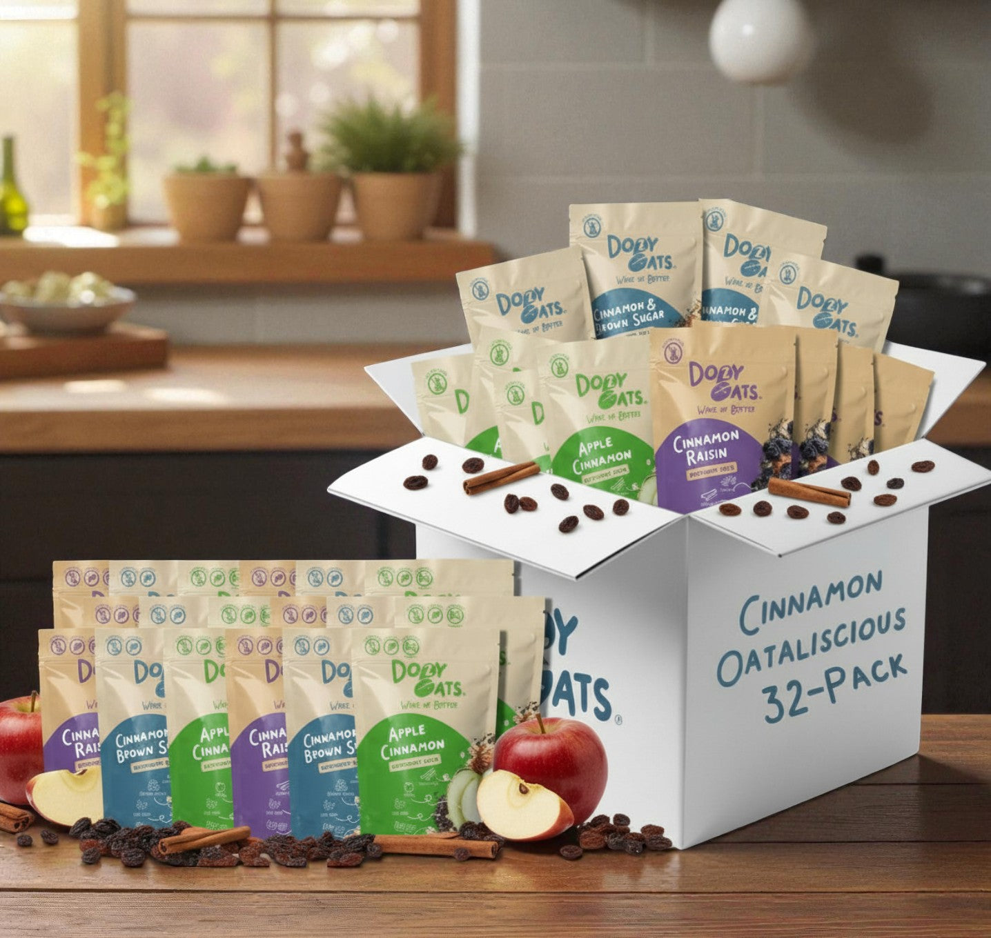 Cinnamon Overnight Oats Variety Pack – Gluten-Free by Dozy Oats