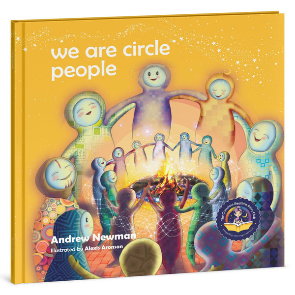We Are Circle People children's picture book 3D front cover by Conscious Stories — bedtime story about belonging for ages 3–8