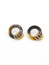 Round Horn Stud Earrings – Upcycled, Nickel-Free | Fair Anita