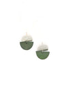 Clear Horizon Studs – Ethical Bone & Recycled Metal Earrings by Fair Anita