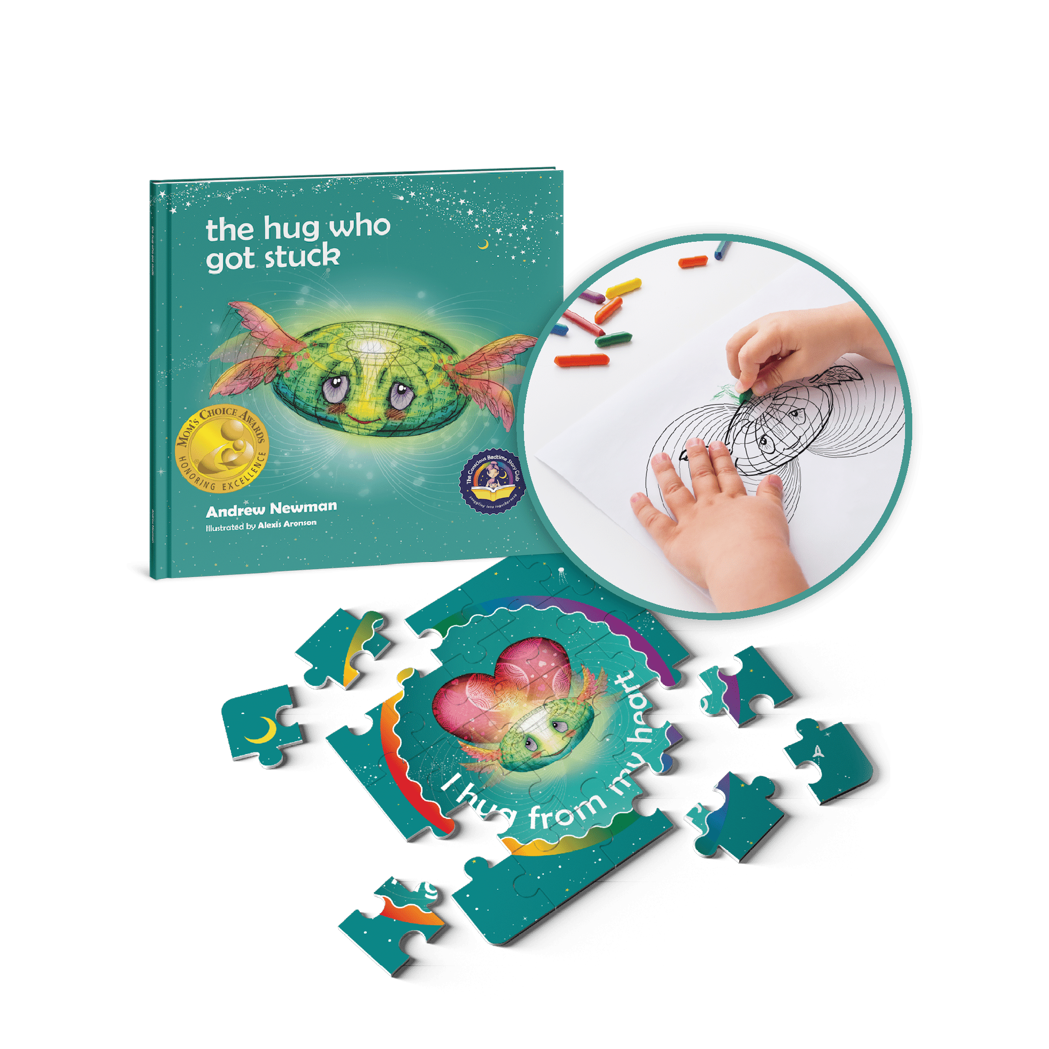 The Hug Who Got Stuck – Mindfulness Bedtime Story Book for Kids Ages 3–8