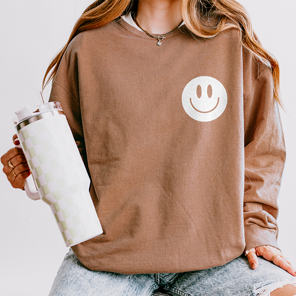 Come Back With Coffee Fleece Crewneck Sweatshirt