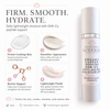 Copper peptide moisturizer styled as a skincare gift set with serum for collagen support routine