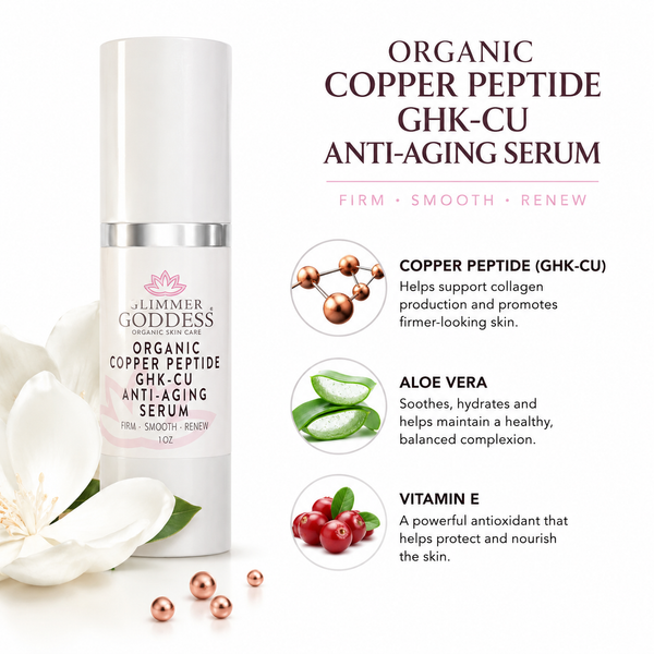 Organic Copper Peptide Serum – GHK-Cu, Argireline® & Matrixyl 3000