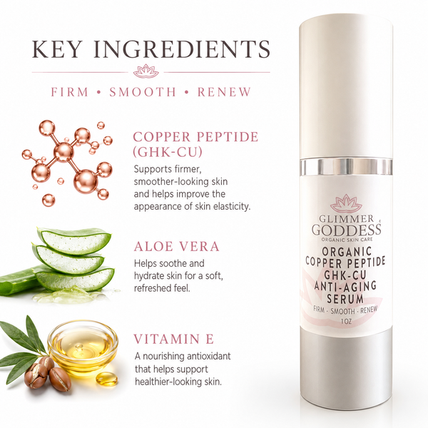 Organic Copper Peptide Serum – GHK-Cu, Argireline® & Matrixyl 3000