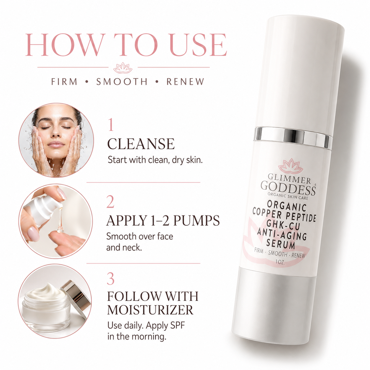Organic Copper Peptide Serum – GHK-Cu, Argireline® & Matrixyl 3000