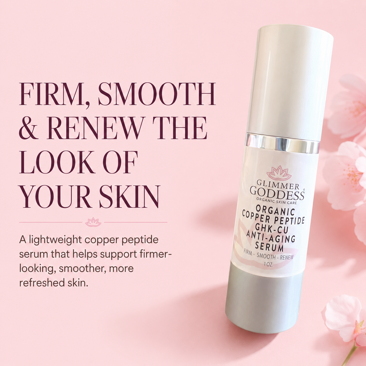 Organic Copper Peptide Serum – GHK-Cu, Argireline® & Matrixyl 3000