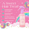 Infographic detailing ingredients in Unicorn Hair Detangling Mist