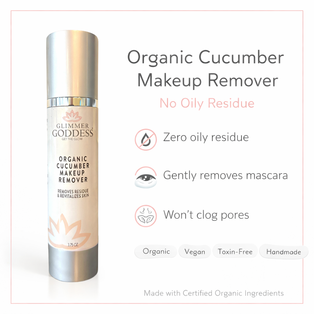 Organic Cucumber Makeup Remover - Remove Makeup with No Oily Residue