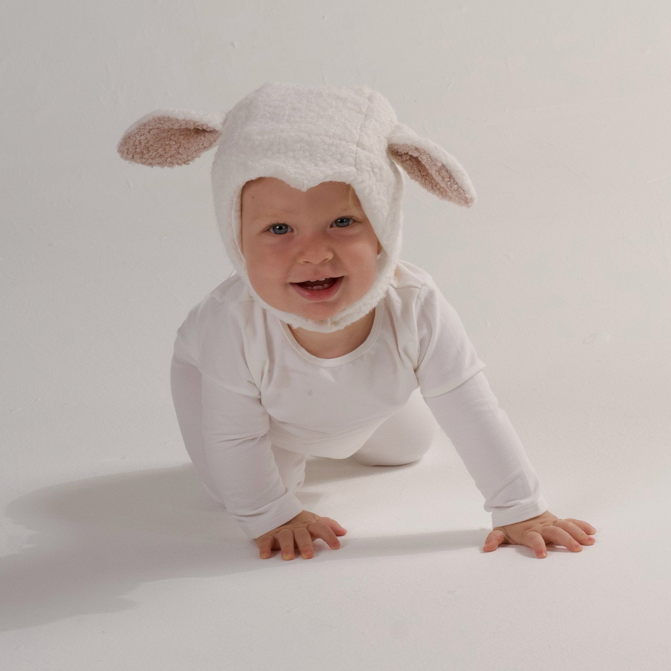 Baby White Sheep Halloween Costume for baby's first Halloween and newborn photos