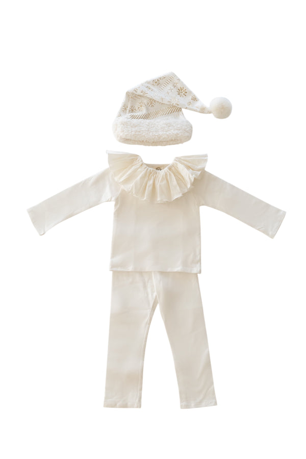 White Elf Pajama Costume for baby & Kids – Cozy Holiday Cotton PJs