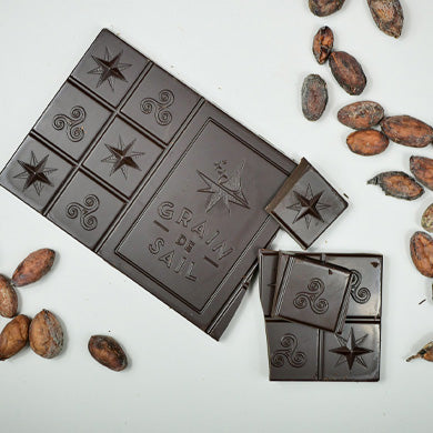 Savor Sustainable Luxury: Grain de Sail Dark Chocolate Bar (85% Cocoa)