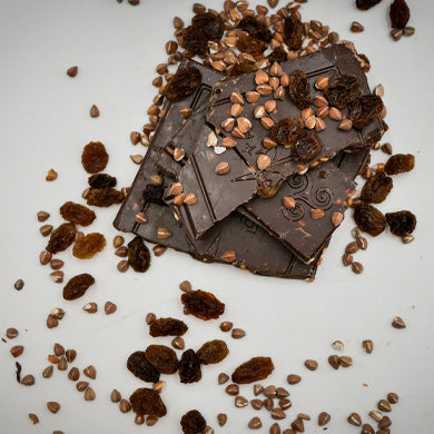 Dark Chocolate Adventure: Toasted Buckwheat & Currants by Grain de Sail