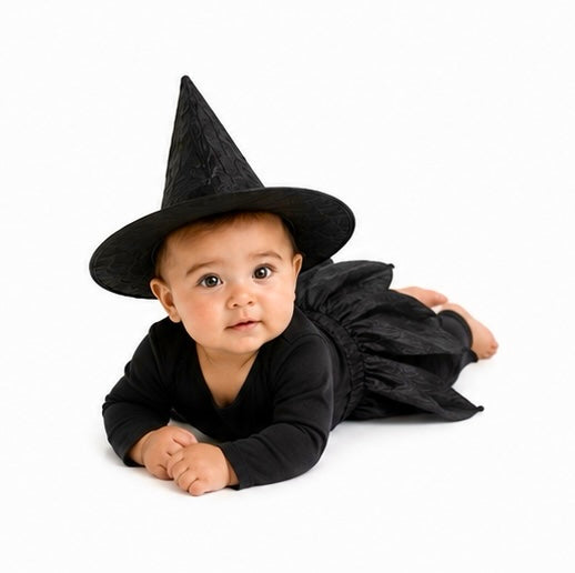 Handmade maple wood star wand from the Baby Black Witch Halloween Costume