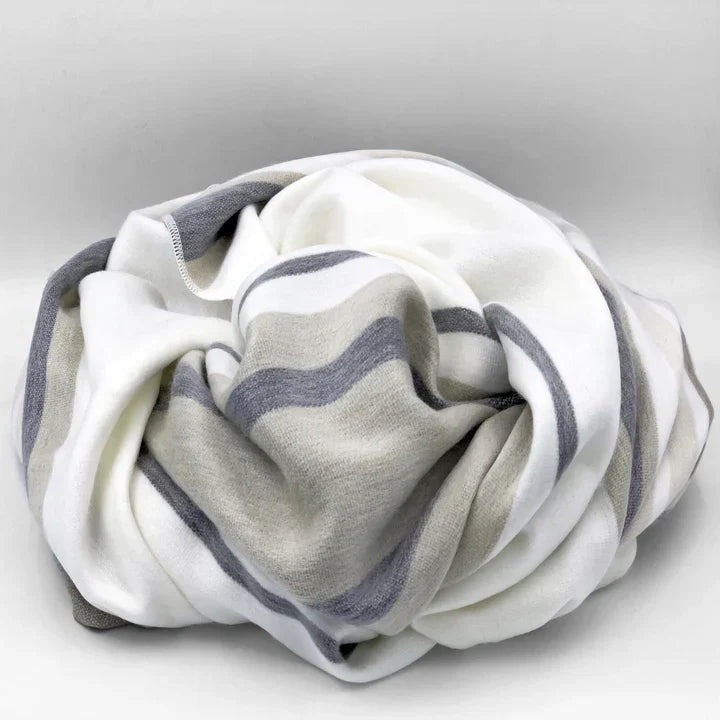 Striped Alpaca Bed Blanket – Soft, Warm & Lightweight | Purely Alpaca