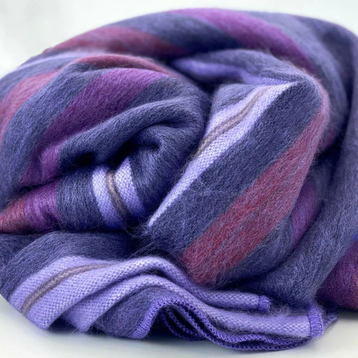 Striped Alpaca Bed Blanket – Soft, Warm & Lightweight | Purely Alpaca