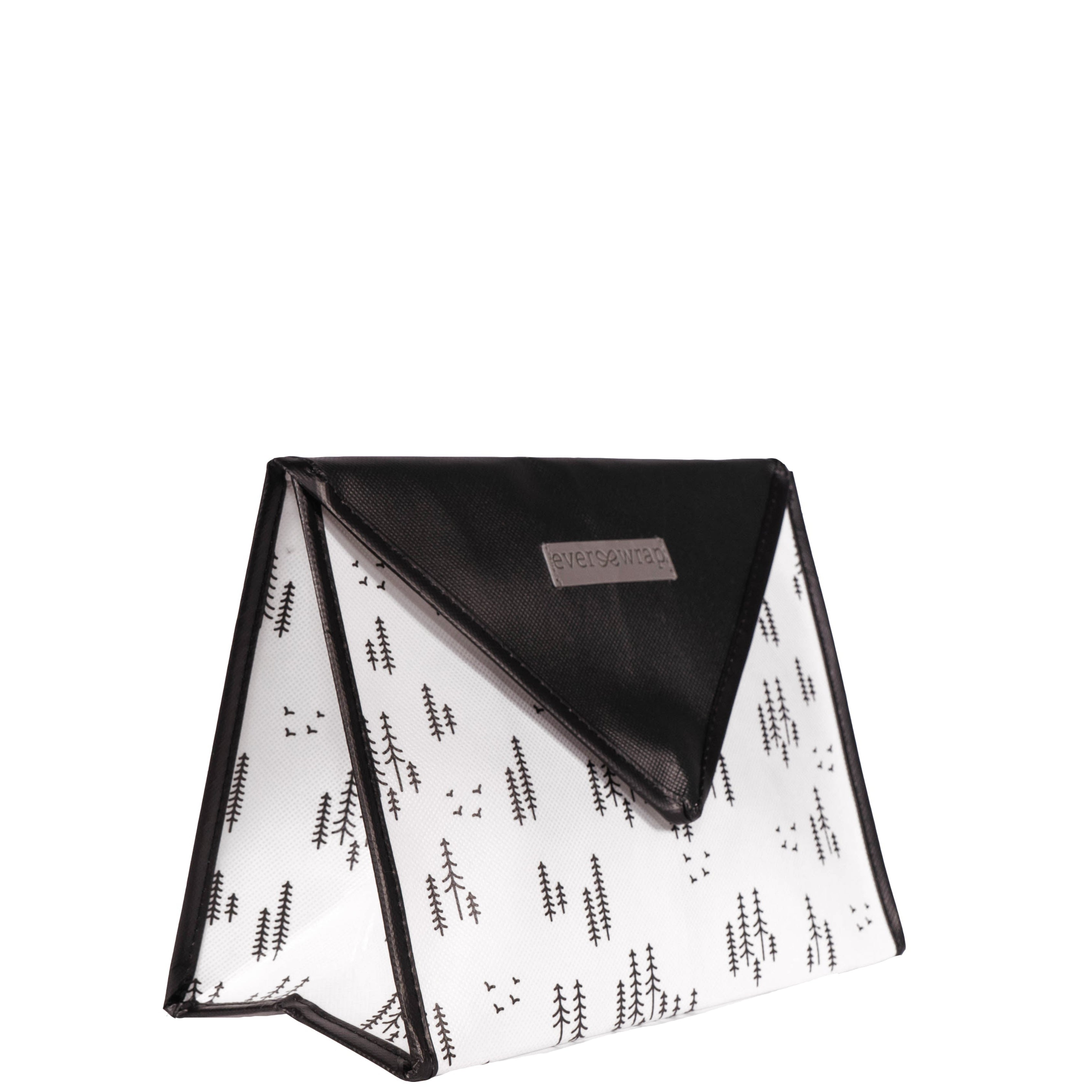 EverEnvelope reusable gift bag open showing magnetic fold-over flap and interior space for small gifts
