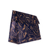 EverWrap navy gift bag closed with magnetic flap showing woodland animal design