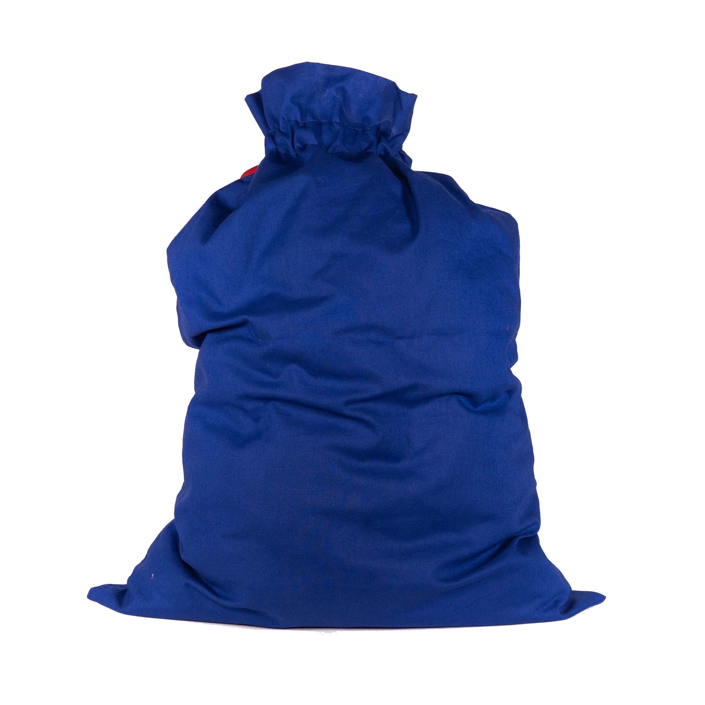 Blue sleeveless jacket on a white background