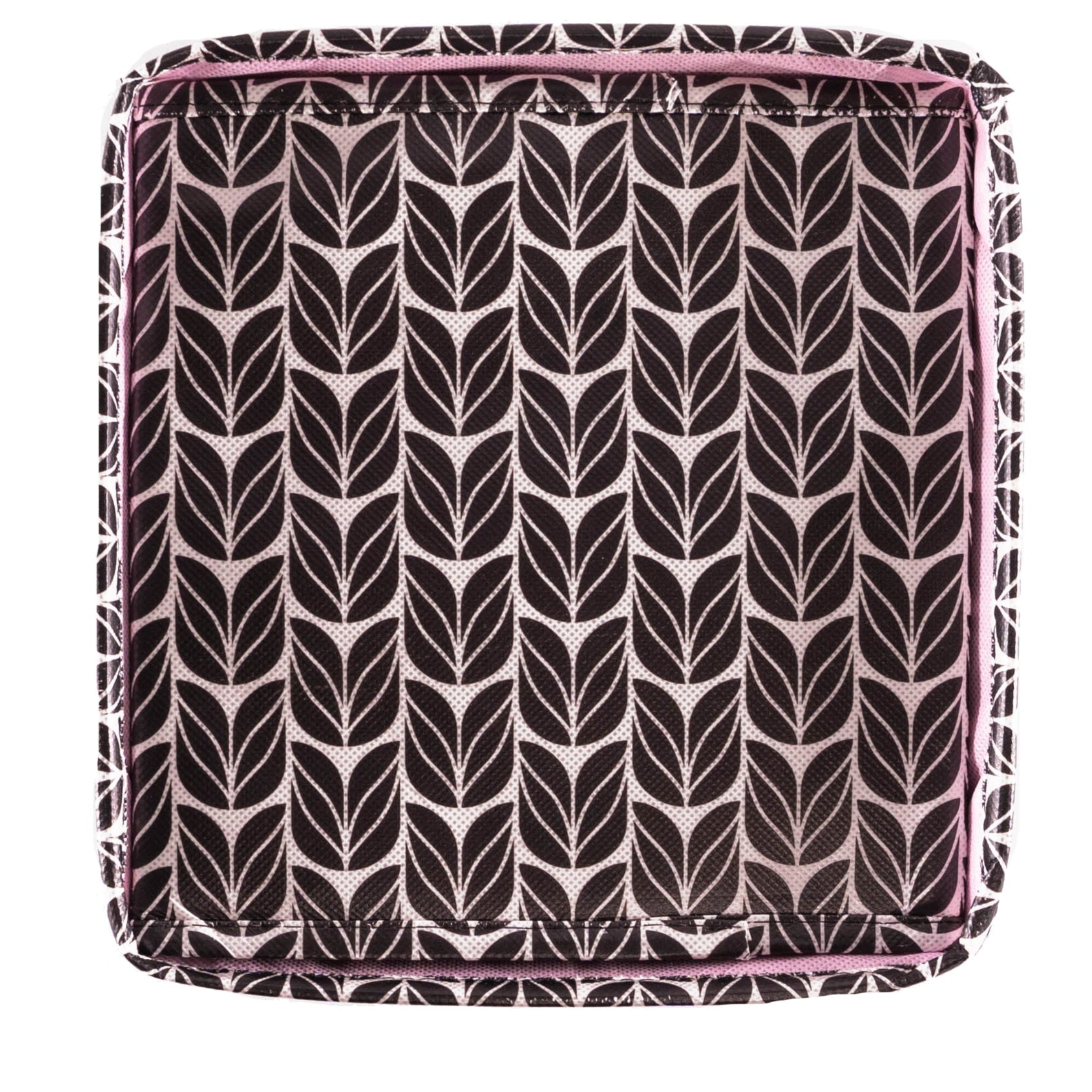 EverBox collapsible gift box 8x8x8 inches in black, white and pink — eco-friendly reusable gift wrapping