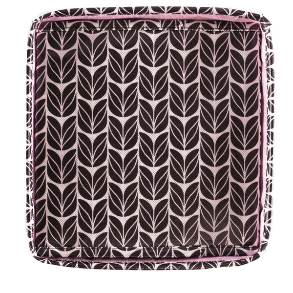 EverBox collapsible gift box 8x8x8 inches in black, white and pink — eco-friendly reusable gift wrapping