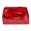 EverBox small red and white reusable gift box styled with a wrapped gift inside